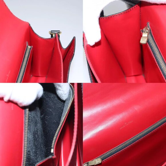 LOUIS VUITTON Epi Free Run Bicolor Shoulder Bag Red Black M52417 LV Auth SW055 - Picture 14 of 15